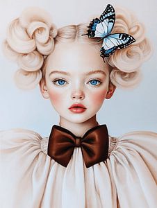 Das Mädchen mit dem blauen Schmetterling