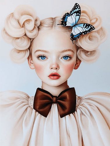 Het meisje met de blauwe vlinder