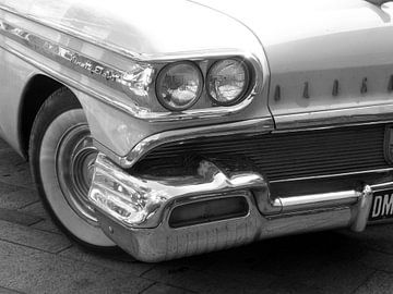 White Georgeous Oldsmobile Car by Nicky`s Prints