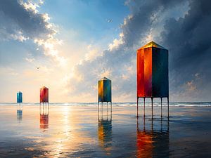 Une journée ensoleillée à la plage