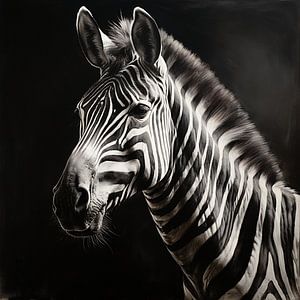 Gestreept portret - De Zebra van Karina Brouwer