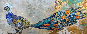 Schilderij Pauw van Kunst Kriebels