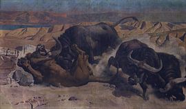 The defence of the herd, Charles Verlat, 1878 by Atelier Liesjes
