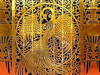 Art Nouveau haardrooster van Heinrich Vogeler