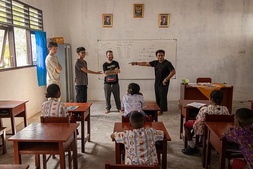 Schoolkinderen @ Arborek Island, Indonesie