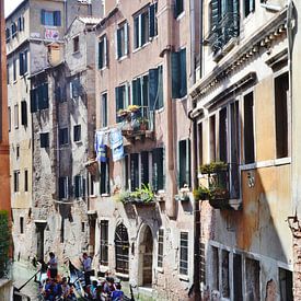 Venetië, Italië, doorkijkjes over de vele kanalen, van Getty Betlem