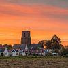 Sunset at the Tower of Ransdorp in Amsterdam by Jeroen de Jongh