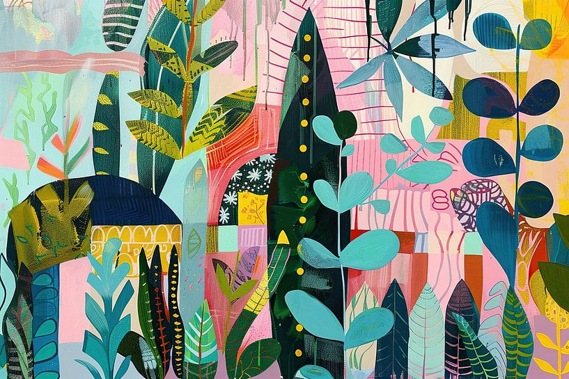 Plants collage by Wonderful Art