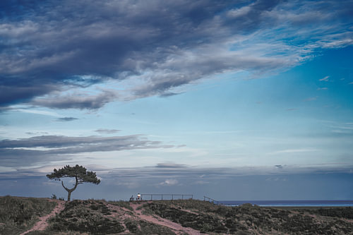 Ruhe auf Terschelling – bewölkter Himmel über dem Wattenmeer von Elianne van Turennout