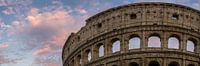 Rome, Roma, Colisée au coucher du soleil 