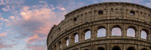Rome, Roma, Colosseum at sunset 