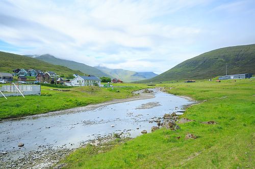 Hvalvik op de Faroër-eilanden.