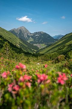 Vue panoramique dans les Alpes tyroliennes, entre autres sur le Thaneller et Berwang sur Leo Schindzielorz