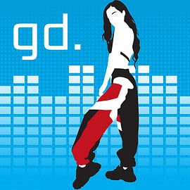 Dansende amazone op een festival von Jaap Tinholt