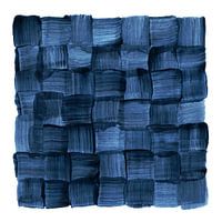 Indigo aquarel weven | Penseelstreek abstract