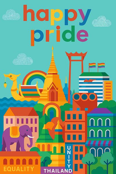Happy Pride Thailand van Art Kingdom