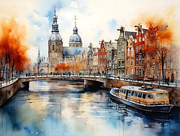 Croquis d'Amsterdam sur PixelPrestige