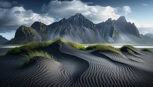 Islands Klippen im Sturmlicht