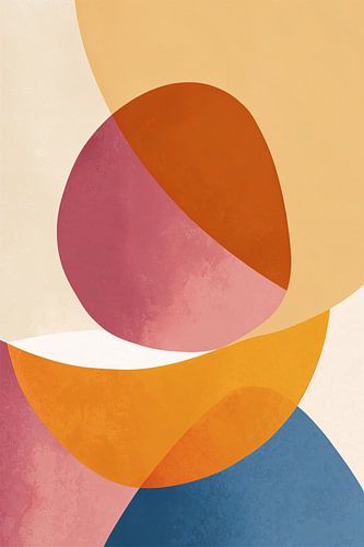 Flowing Shapes in Warm Colors no.3