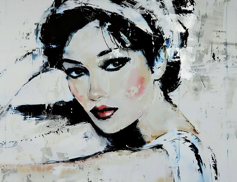 Vrouwengezicht | Modern Interpretation of Beauty van De Mooiste Kunst