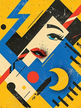 Mitternachtsgeometrie und purpurrote Lippen von Abdul Muiz Wahyu