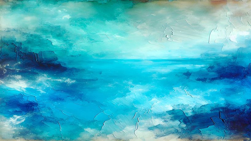 Ocean meditation at sunrise by Mad Dog Art