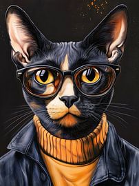 Hipster Cat 2 by JBJart Justyna Jaszke