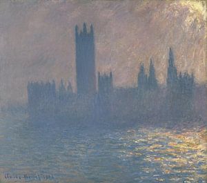 Chambres du Parlement, Sunlight Effect, Claude Monet