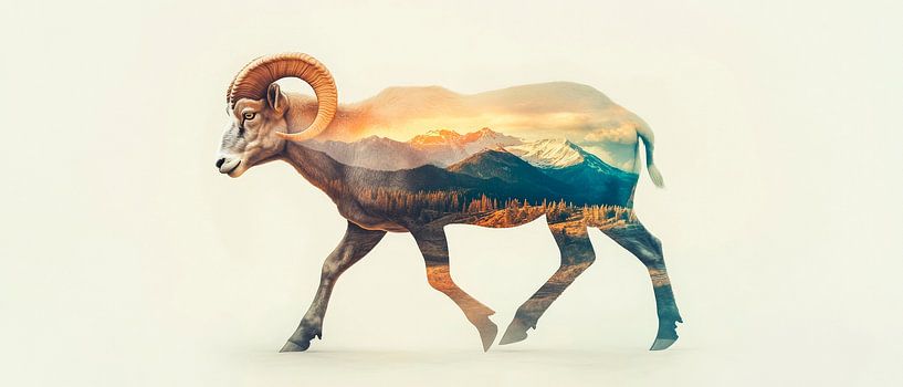 Mountain landscape in Aries by Poster Art Shop