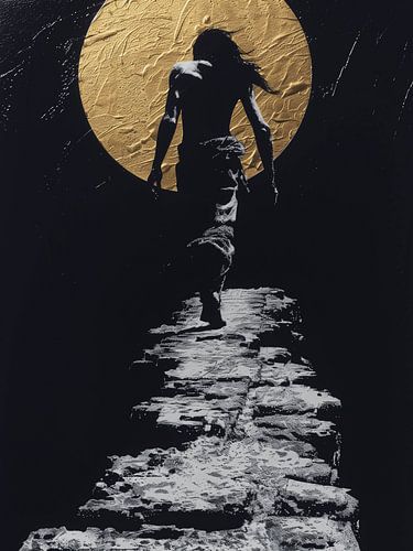 Voyage vers l'inconnu sous la lune d'or