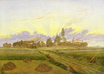 Caspar David Friedrich,L'aube à Neubrandenburg