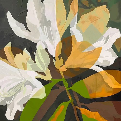 Fleurs abstraites : Une danse de couleurs et de formes