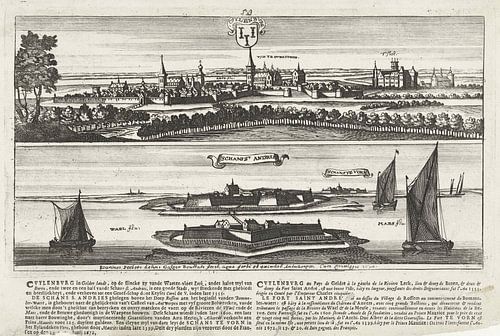 Gezicht op Culemborg, Gaspar Bouttats, 1674
