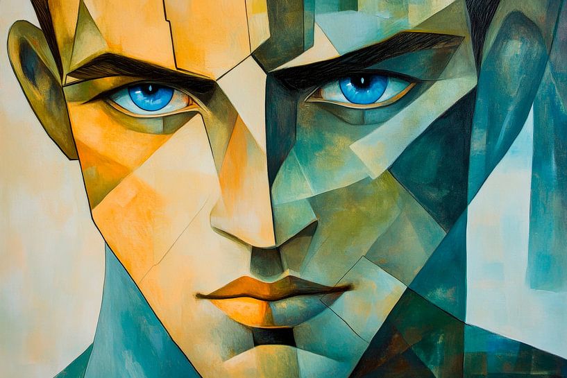 Gesicht der Farben – Perspektiven Spiel von Poster Art Shop