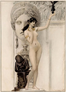 Gustav Klimt - Allegorie der Bildhauerei (1889)