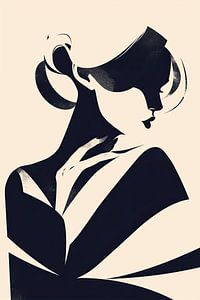 Frau mit eleganter Pose