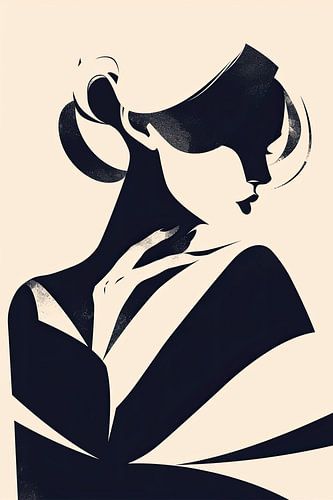 Frau mit eleganter Pose