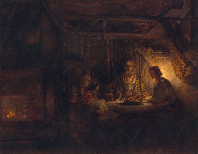 Rembrandt van Rijn, Philemon and Baucis, 1658 by Atelier Liesjes