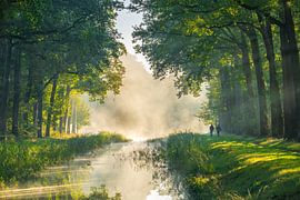 Zonsopgang bij 'De Kom' in Renswoude van Friso Schinkel
