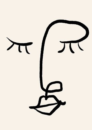 Female face illustration