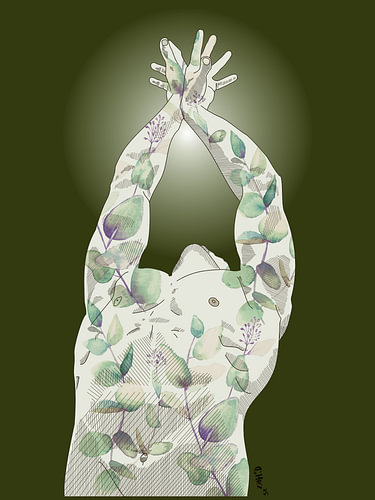 Awakening Nature Man Pose