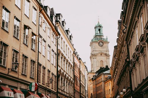 Stockholm Sweden street in autumn