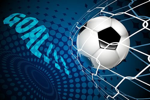 Voetbal belandt in het net: GOAL!!!