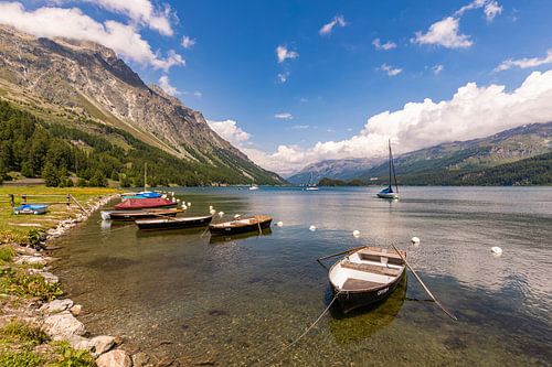 Silsersee im Engadin in Graubünden - Schweiz von Werner Dieterich