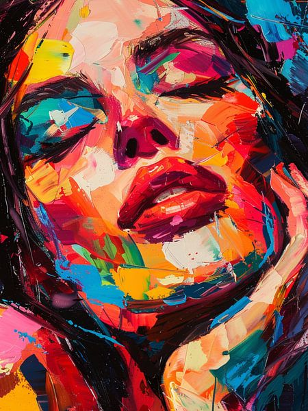 Modern Abstract Portret van SPEQ ART
