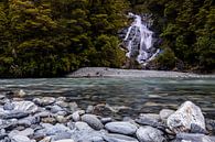Wasserfall Neuseeland von Jurgen Buijsse Miniaturansicht
