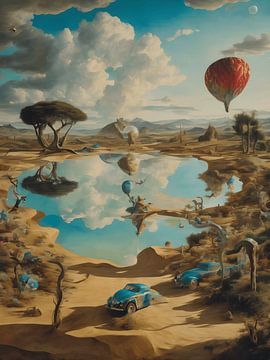 Paysage inspiré par l'artiste Salvatore Dali sur Jolique Arte