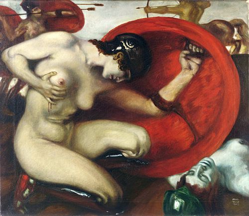 Gewonde amazone,  Franz von Stuck, 1905