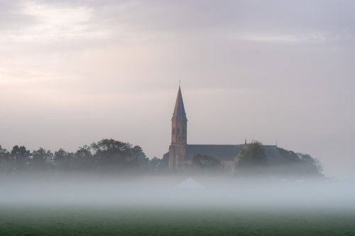 Vogelenzang an einem nebligen Morgen