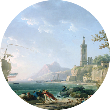 Claude Joseph Vernet,Een mediterraan kustlandschap